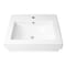Alfi Brand ALFI brand ABC701 White 24" Rectangular Semi Recessed Ceramic Sink with Faucet Hole ABC701 - alternate 7